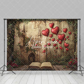 Aperturee - Aperturee Retro Fairy Story Book Valentines Day Vibe Backdrop
